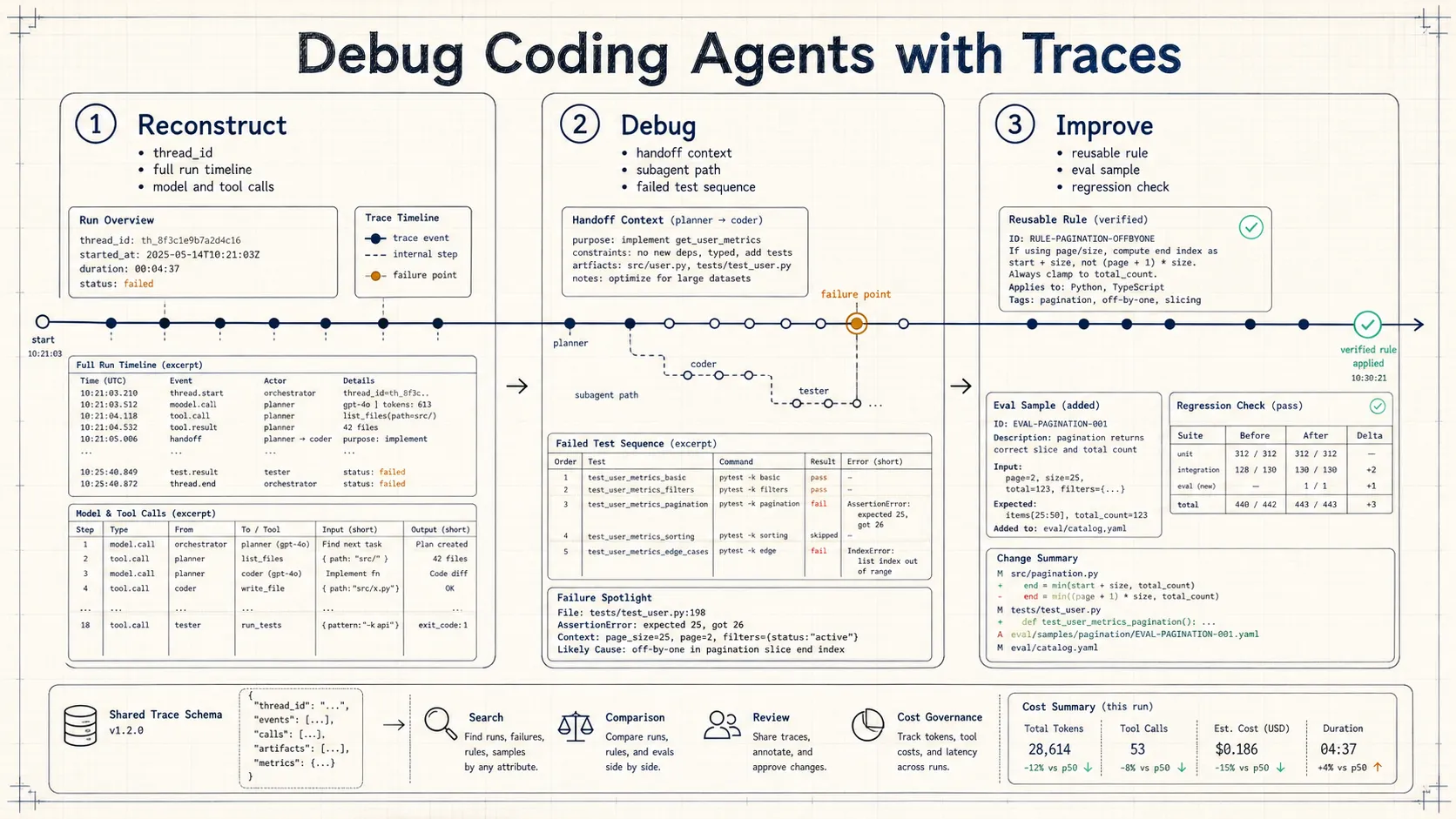 Debug Coding Agents with Traces